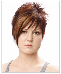 Short hairstyle for heart face shape